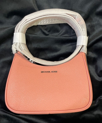 Michael Kors Jet Set Pebbled Leather Convertible Crossbody Bag- Blush