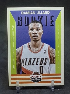 DAMIAN LILLARD 2012-13 PANINI PAST & PRESENT RC TRAIL BLAZERS QQ