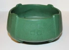 Antique Original Weller Bedford Pottery Matte Green Arts & Crafts Buttress Bowl