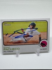 2022 Topps Heritage Minors #116 SIGNED Izaac Pacheco 