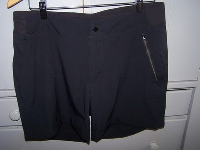 Pacific Trail REI Women s Hiking Shorts BLACK Nylon Stretch Outdoor Quick Dry-LG