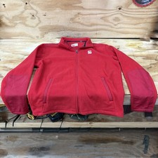 Mens/Adult Large Chick-Fil-A Team Style Oobe Red Uniform Zip Up Fleece Jacket