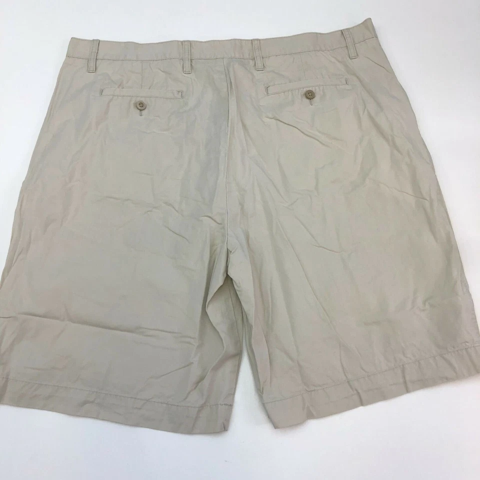 Apt. 9 Pantalones Cortos Chinos Para Hombre 42 Tostados Frente Plano Ajuste Regular Bolsillos Cortados 100% Algodón Foto 4 de 4