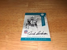 2017 Panini Award Winners DICK ANDERSON Autograph. Dolphins. #AWA-DA. Auto.
