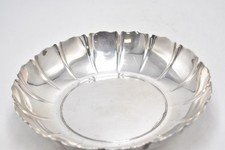 Antique Roberts & Belk Sheffield Silver Plated Scallop Bowl Dish 21.5cm