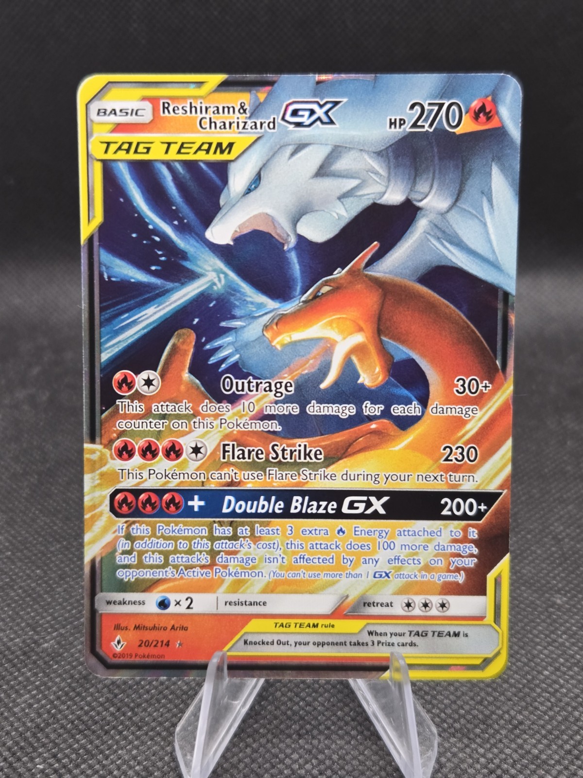 Reshiram & Charizard GX 20/214 Pokemon Unbroken Bonds - MP