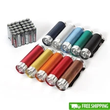 10 Pack LED Flashlights 50 Lumens Compact Waterproof Camping Emergencies New