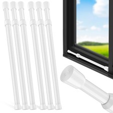 6 Pack Window Security Bar Adjustable Sliding Lock Security Stick for Rubber ...