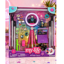 My Life As Vlogger Doll Playset 22pc 18  Dolls Camera Accessories Free Shipping