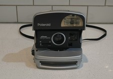 Polaroid 600 One Step Express - SILVER - Instant Film Flash TESTED Camera