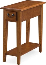 Narrow End Table Small Side Accent Colonial Farmhouse Bedside Chairside Storage