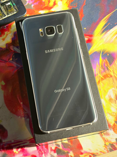 Samsung Galaxy S8 64GB Silver T-mobile w/ Original Box Screen Burn