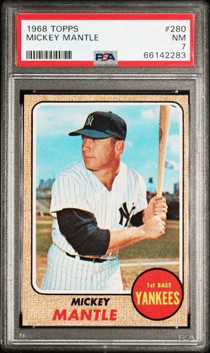 1968 Topps - Mickey Mantle #280 PSA 7 NM