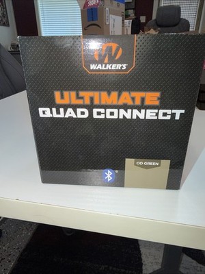 Walker s Ultimate Quad Connect Bluetooth Hearing Protection OD Green New