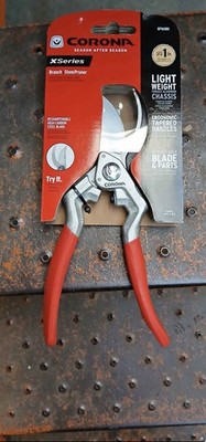 Corona XSeries BP16380 Bypass Shears High Carbon Steel Blade Ergonomic Grip Red