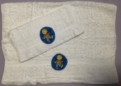Bob der Baumeister Handtuch und Gesichtstuch Set Muster 1