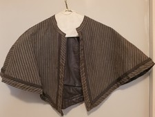 Antique Victorian Hand Sewn Brown Mantle Mourning Cape
