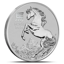 2026 P 1 oz Australian Platinum Lunar Series III Horse Coin (BU)