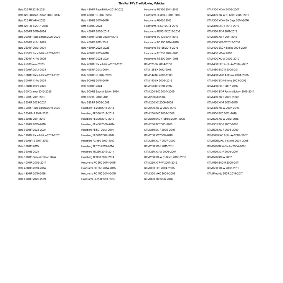 Punta de repuesto de pedal de freno Tusk negra para KTM 250 XCF-W 2007-2016 Foto 3 de 4