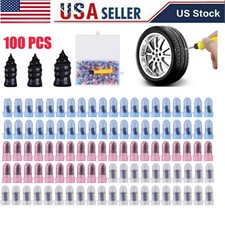 100Pcs Tire Repair Rubber Nails Tyre Puncture Repair Screws Kit with Screwdriver