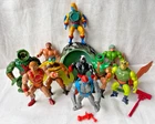 MOTU Lot of 10 figures, accessories & Point Dread Castle part Vintage 1980s