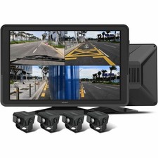 GekoGear Orbit T100 4 Channel 1080P Dash Cam For Trucks With a 10.1 IPS Screen