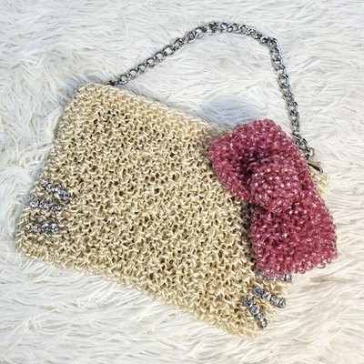 Anteprima x Hello Kitty Wire Bag Ribbon Mini Handbag 7.5in Japan
