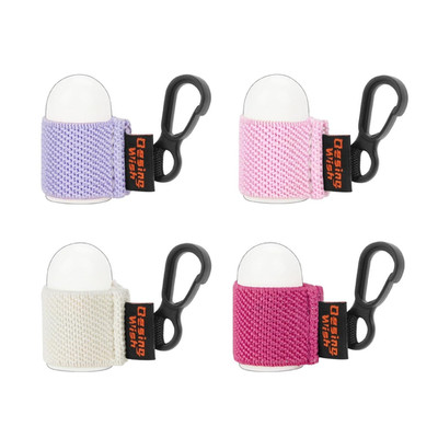 4 PCS Mini Chapstick Holder Key Chain Close Fitting Lip Balm Holder Sleeves Elas
