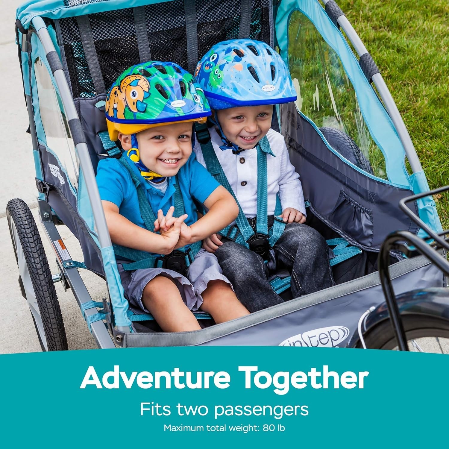 Sync Kids Bike Trailer with Safety Features