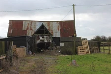 Photo 6x4 Shed and boat at Mortimer's Farm West Mersea Off the East Road  c2017