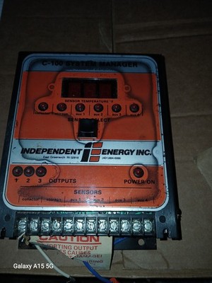 C-100 System Manager Differential Temperature 3A 115V Solar Hot 1P-2SH(PADJ)A-3F