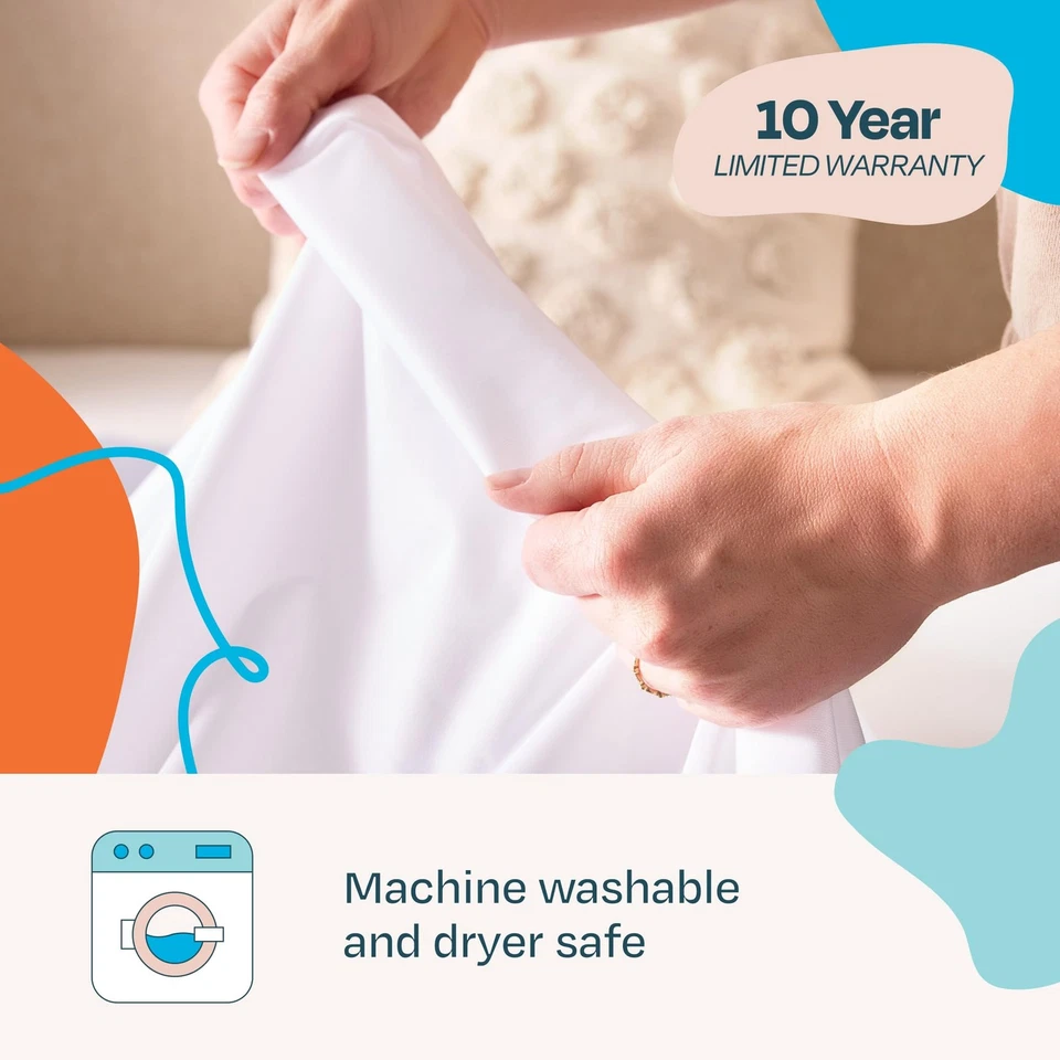 Protector Colchón Linenspa Premium Suave Impermeable-Sin Vinilo Impermeable Foto 4 de 4