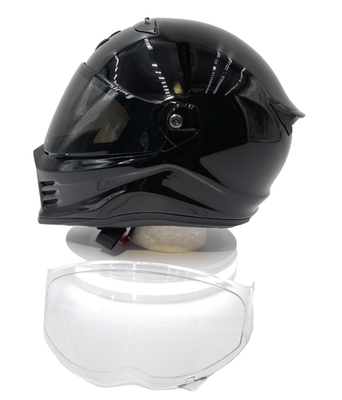 #ad SCORPION EXO COVERT FX MOTORCYCLE HELMET GLOSS BLACK BLACK SIZE LARGE $219.96