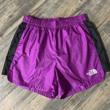 THE NORTH FACE Girls Lightweight Nylon Athletic Shorts L  12 Purple Outdoor