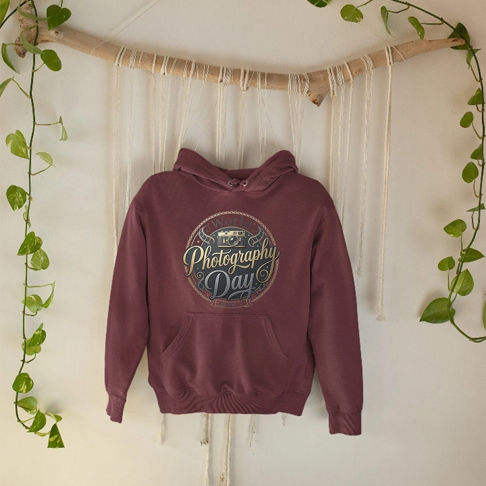 World Photography Day August Hoodie Lifestyle Travel Photographer Gift