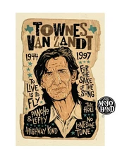 Townes Van Zandt "sake of the song" poster from Mojohand