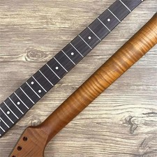 5A Tiger Flame Roasted Maple S- Style Guitar Neck Rosewood Fingerboard
