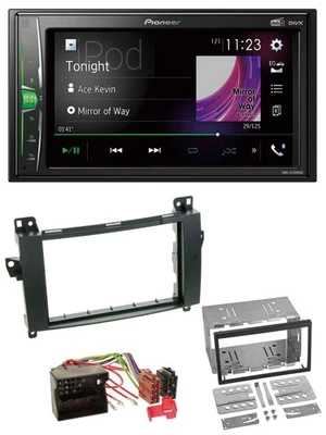Pioneer 2DIN MP3 DAB USB Bluetooth Autoradio für Mercedes B-Klasse T245 05-11 - Bild 1 von 4