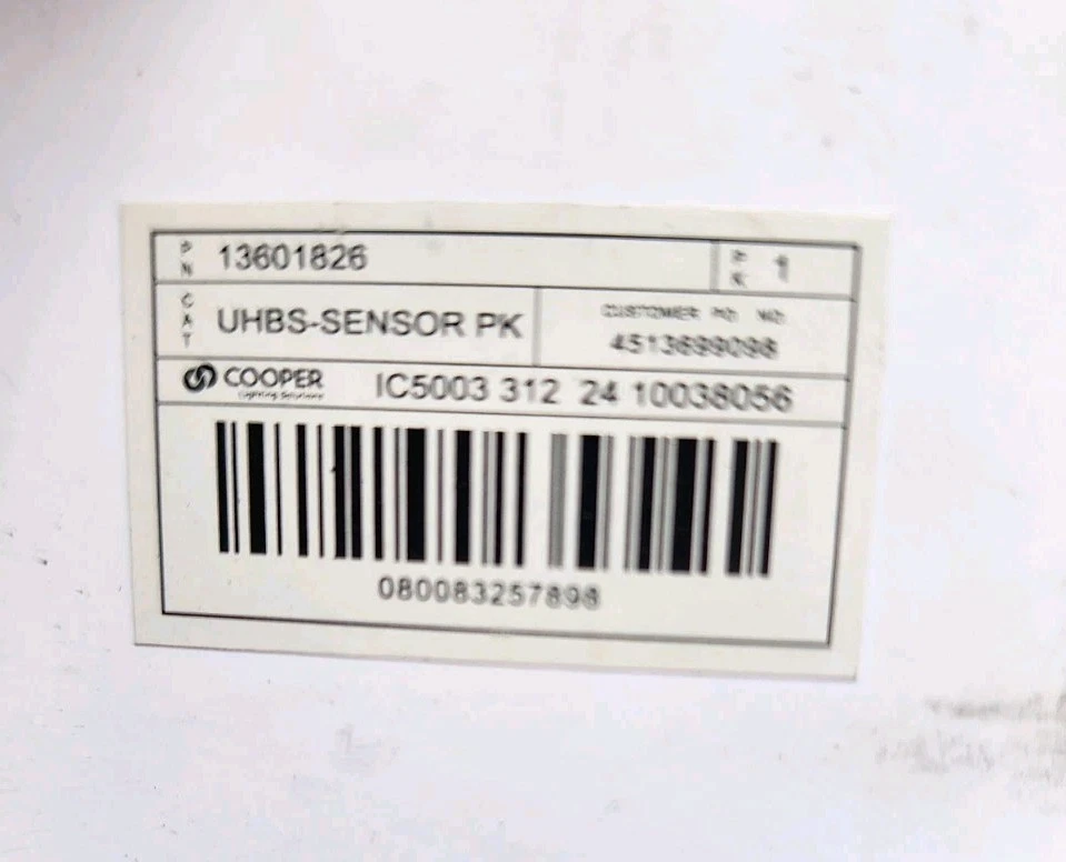 3-Metalux Cooper 13601826 UHBS-SENSOR PK PIR Sensor 360 Lens 60FT - Image 3 of 3