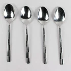 Lot of 4 Cambridge Landscape Stainless 8" Soup Spoons
