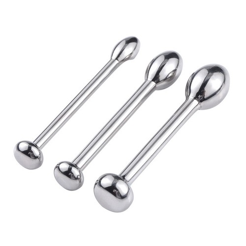 Male Metal Stainless Steel Dilator Sounding Urethral Stretching Penis Solid Plug - Picture 16 of 30