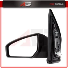 Power Black LH Driver Left Side Door View Mirror 2007-2012 For Nissan Sentra