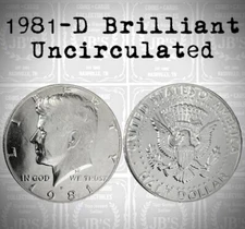 1981 D Kennedy Half Dollar BRILLIANT UNCIRCULATED *JB's Coins*