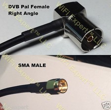 RG316 DVB TV Pal Right Angle Female to SMA MALE Coaxial RF Pigtail Cable 2-240"
