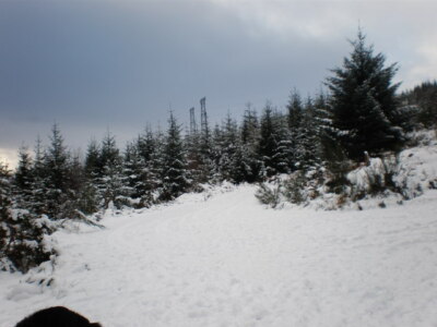 Photo 6x4 Tracks Meeting near Auchteraw. Fort Augustus Double Pylons can  c2009