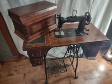 Antique Wheeler And Wilson Treadle Sewing Machine Rare Find
