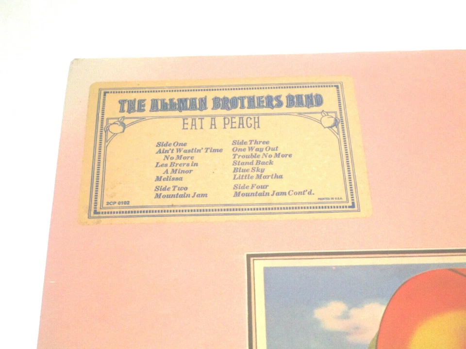 Allman Brothers Eat A Peach Sealed Vinyl Records LP USA 1972 Capricorn Hype S CO - Image 3 of 4
