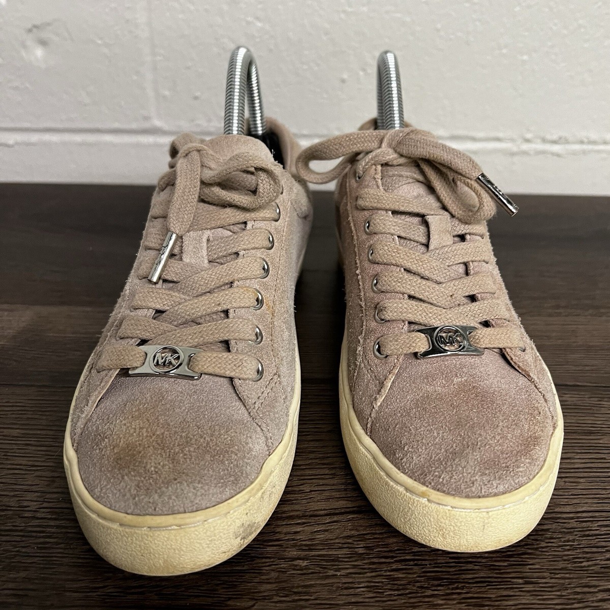 Michael Kors Womens Irving Sneakers Shoes Beige HX16C Low