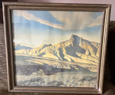 Vintage Maynard Dixon Home Of The Desert Rat 1944-45  20'' x 18'' Fine Art Print