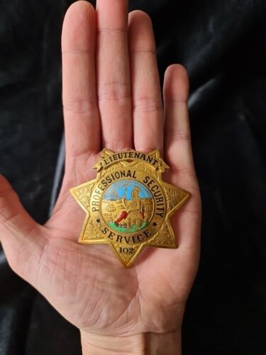 Original US Badge "Lieutenant" mit Hallmark "The Ed Jones Co. Oakland.Cal." - Bild 11 von 11
